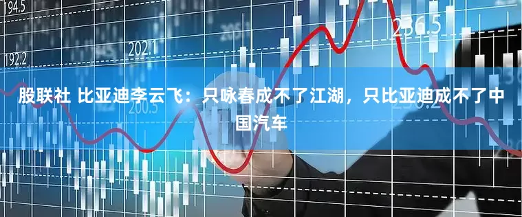 股联社 比亚迪李云飞：只咏春成不了江湖，只比亚迪成不了中国汽车